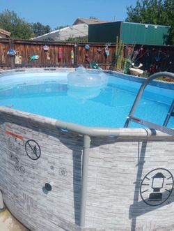 16x10x4 Colman Power steel Above Ground pool