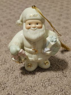 Lenox Santa Rings in the Holidays The 2002 Annual Santa Ornament


