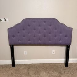Purple Tufted Queen Headboard