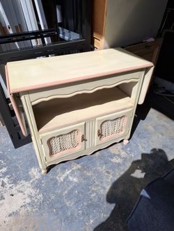 French Provincial Drop-Leaf Cabinet Buffet