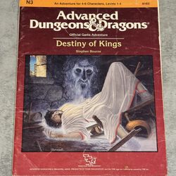 Dungeons & Dragons D&D "Destiny of Kings" (1st Ed., 1986) TSR#9163