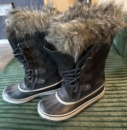 Sorel Joan Of Arc Rubber Sole Boots W Size 7