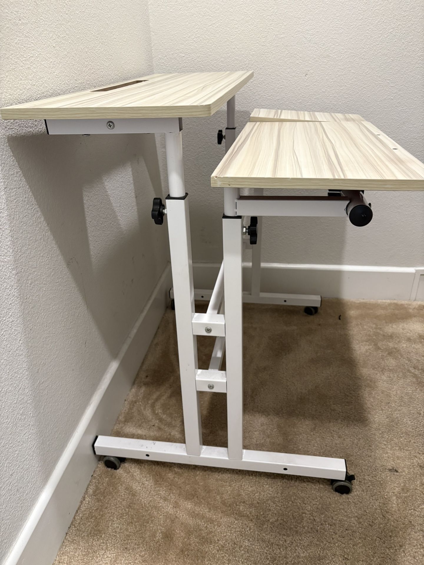 Small Gaming, Computer Desk With Monitor Stand