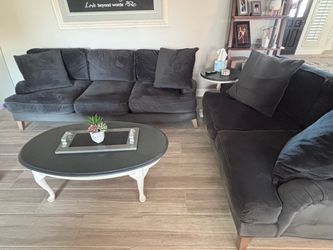 Living Spaces Couch & Loveseat Set