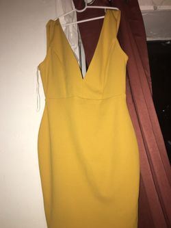 mustard dress