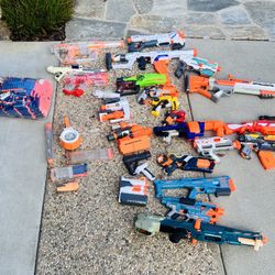 19 NERF guns - All Working! 