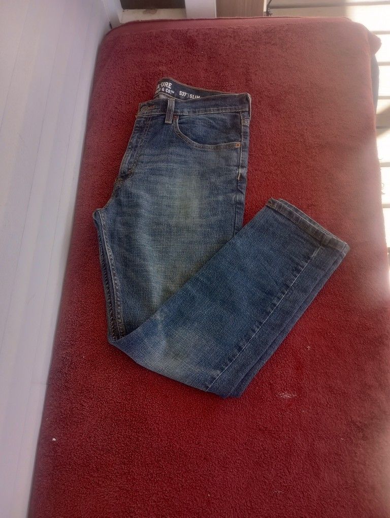 Signature Levi Strauss Jeans Men’s W34xL30 S37 Slim Denim Blue