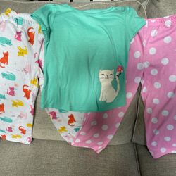 Toddler Girls Size 5t Pajama Lot 