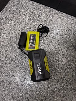 Ryobi 40V 4Ah battery with charger