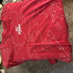 100 Thieves Red Geography Size Medium