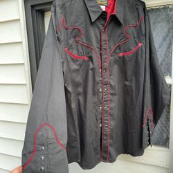 Wrangler Brand Red Devil Cowboy Shirt