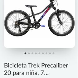 Bicicleta Trek Precaliber 20 Para Niña