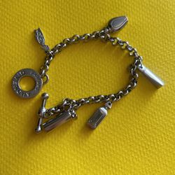 Silver Plated Givenchy Parfums Charm Bracelet 