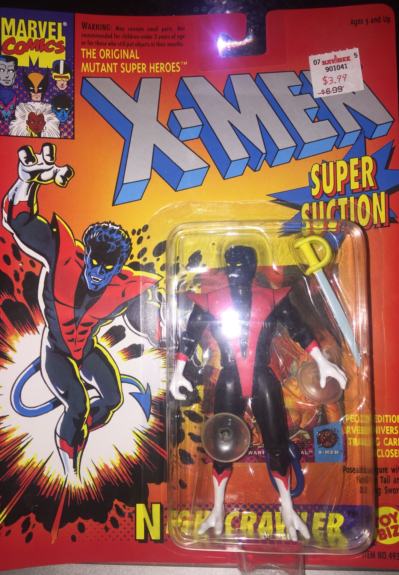 Nightcrawler X-Men super suction action figure