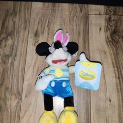 Disney Mickey Mouse Easter Bunny Plush Toy Dan Dee 10" Stuffed Animal