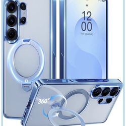 CASEKOO Official Blue Glossy for Samsung Galaxy S26 Ultra Case [360 Spin Magnetic Stand][Fit for MagSafe][18FT Military Protection] Slim Durable S26 U