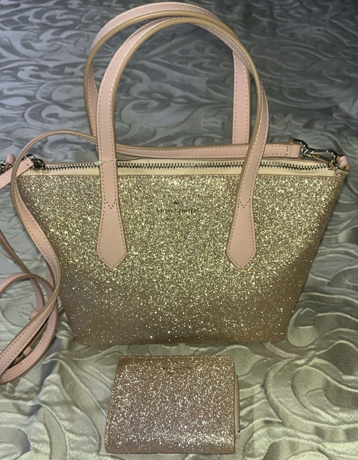 NWT Kate Spade Glitter Purse and Wallet