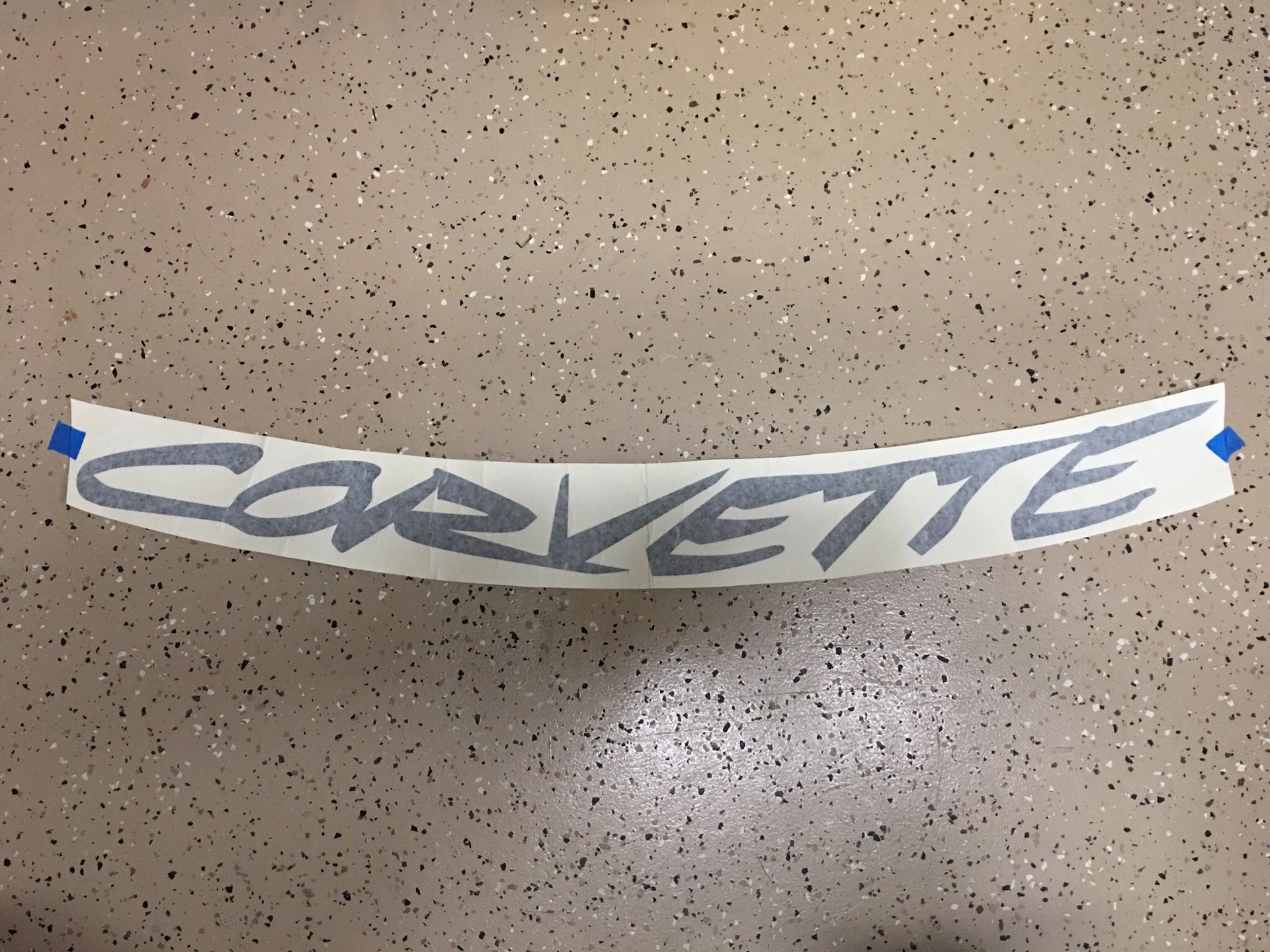 Corvette windshield decal