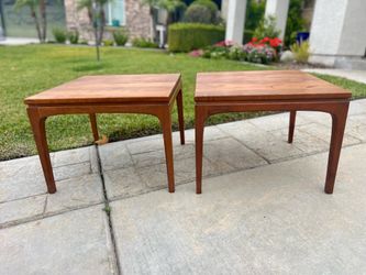 Pair Mid century Lane side end table Nightstands