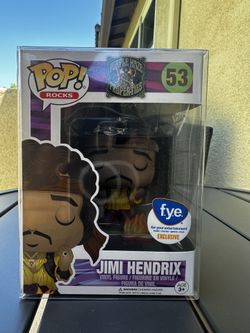 Funko POP! Jimi Hendrix #53 Burning Guitar FYE Exclusive