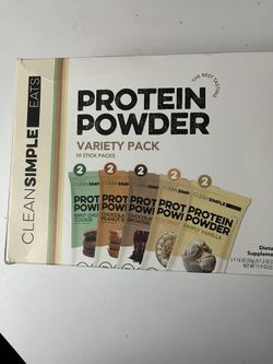 Clean Simple Eats Protein Powder Sticks - Variety Pack - Whey Protein Isolate - 11.9oz/10ct