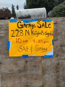 Garage sale canby