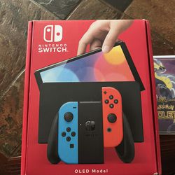 Nintendo Switch Oled With Violet The Game And A Case