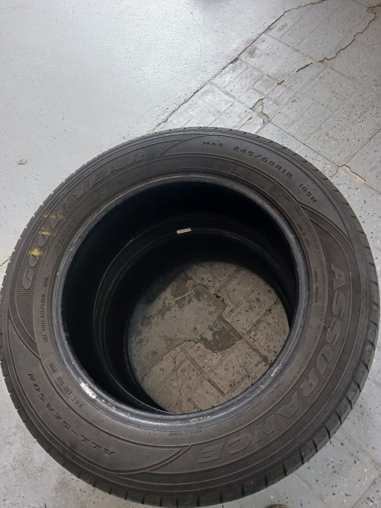 All 4 Goodyear Assurance All Season 245/60r18