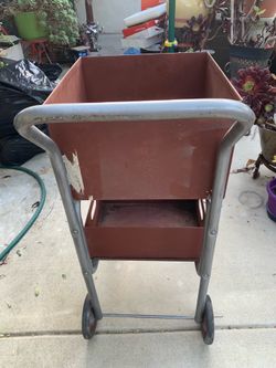 Vintage Metal tool cart WORDPLEX
