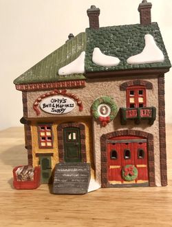 Department 56, HVC, Christmas Village Collectible, North Pole, “Orly’s Bell & Harness Supply” Mountain sold Separately!!