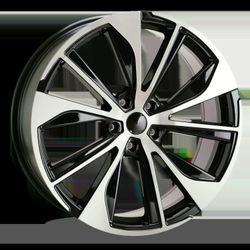 20x7.5 PRA Machined Face / Gloss Black