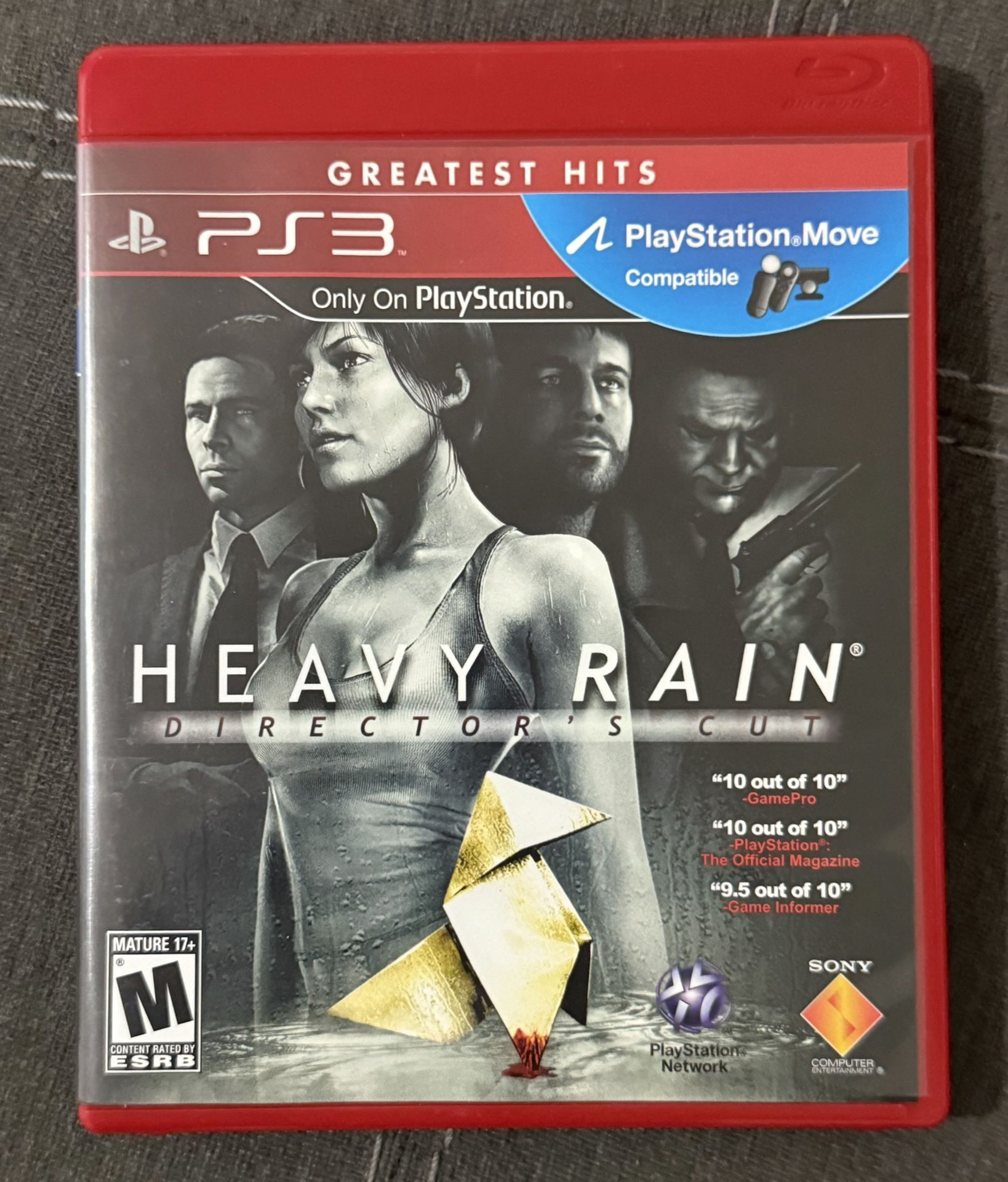 Heavy Rain Director's Cut PS3 Very Good PlayStation 3 Includes Manual & Origami