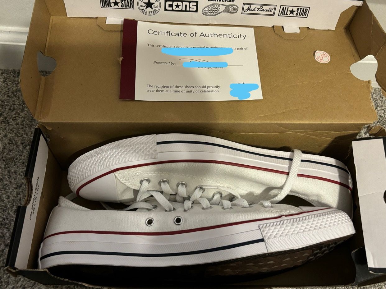 White Converse Men’s Size 13