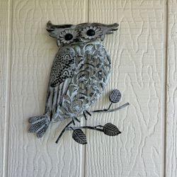 Metal Patio Owl EUC