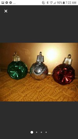 Three Avon Ornament Bottles