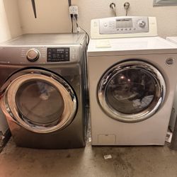 Front-Load Washer & Dryer Set – Samsung Dryer & LG Washer