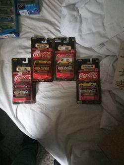 MATCH BOX CARS.  COCA COLA 4 SET FROM 1998. NEW