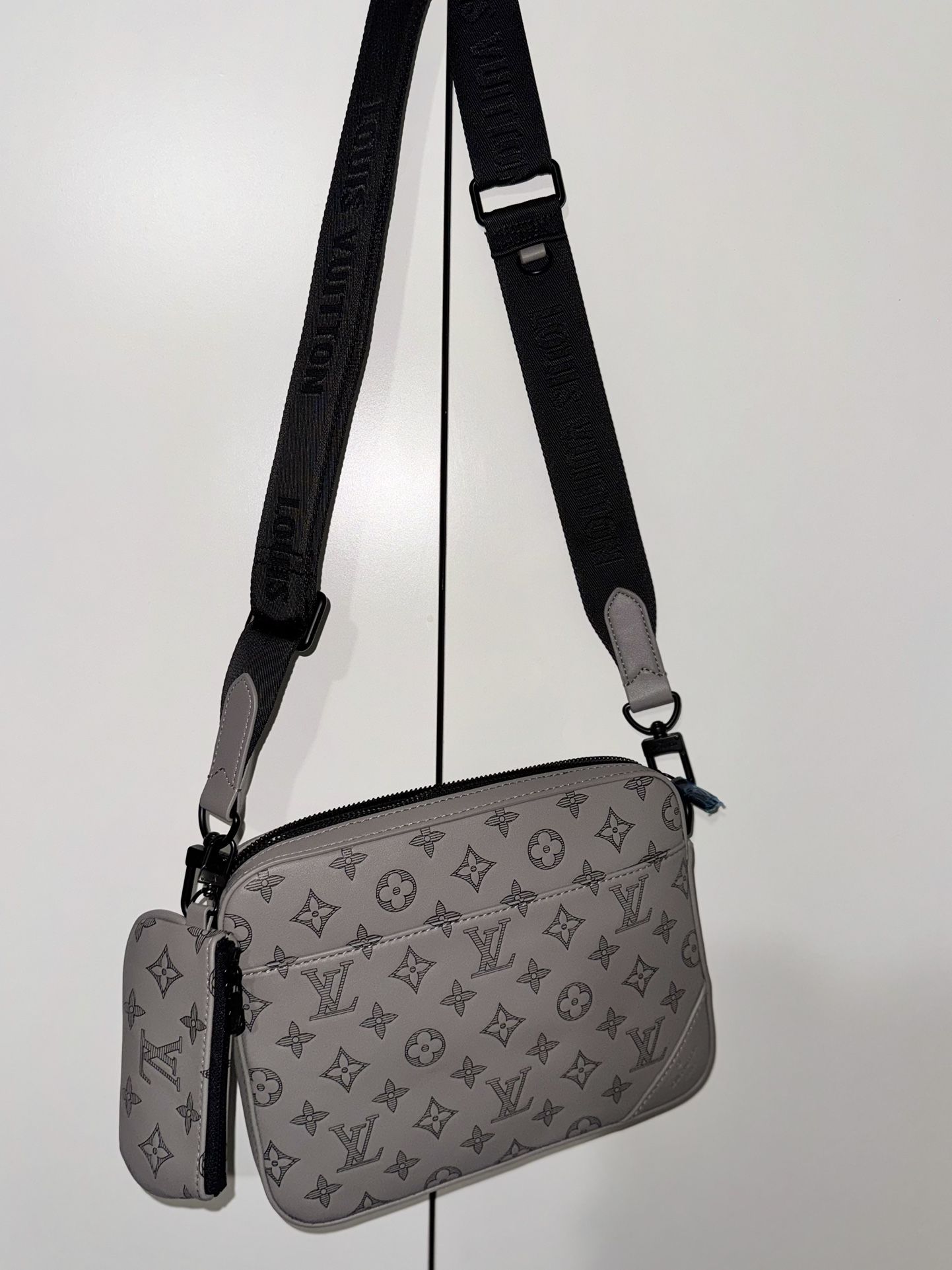 Grey Messenger Bag Designer