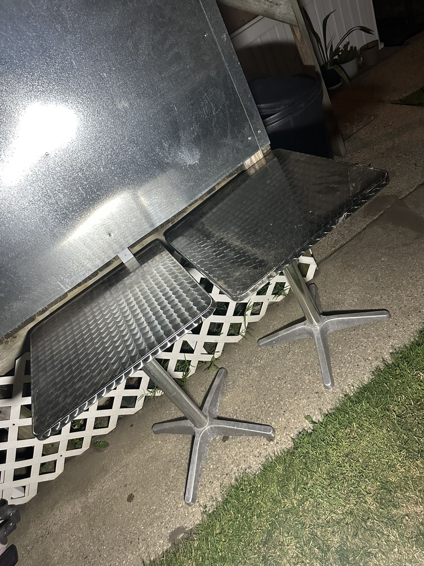 Diamond Plate Tables
