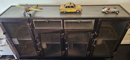 Industrial stylized cabinet