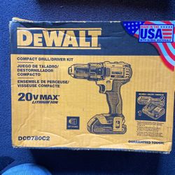 DeWALT compact drill, driver kit