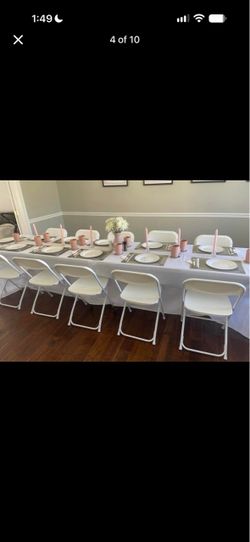 White Folding Chairs Setr,e,n,t