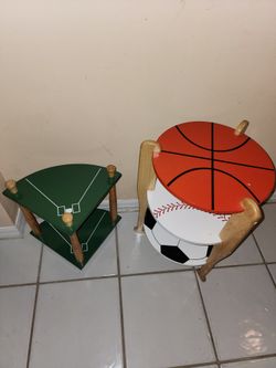 Kids Baseball Themed Night Table