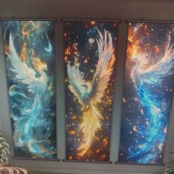 3 Pcs HD Fantasy Phoenix 15"x47" Each