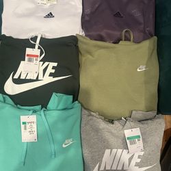 men & women nike & adidas sweaters