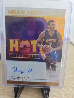 Lakers Larry Nance Jr certified Autograph Card