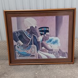 CLASSY KOLONGJ ART PRINT Rare Find  28"× 35"