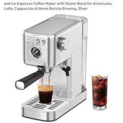 Open Box 20 Bar, Espresso Machine, Stainless Steel