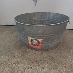 HUGE Vintage #3 Dover Galvanized Wash Tub RARE FIND