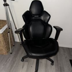 Black Leather Gaming Computer Chair